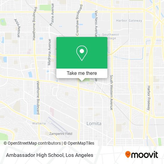 Ambassador High School map