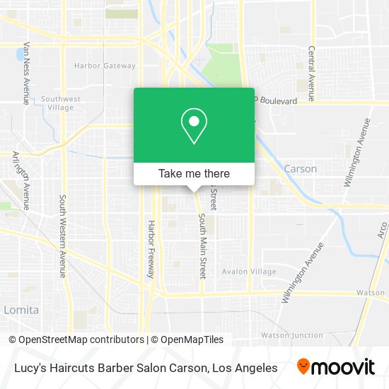 Lucy's Haircuts Barber Salon Carson map