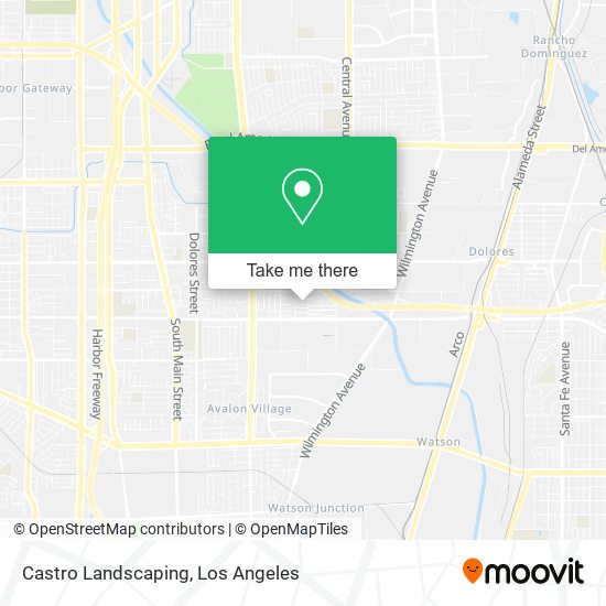 Castro Landscaping map