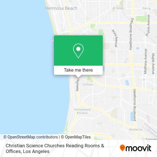 Christian Science Churches Reading Rooms & Offices map