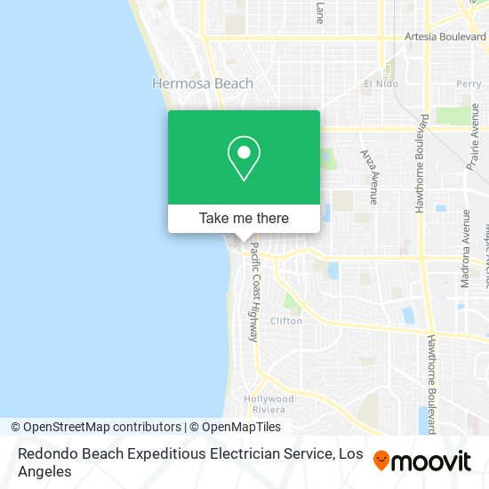 Redondo Beach Expeditious Electrician Service map