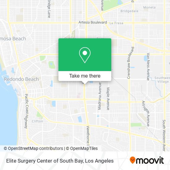 Elite Surgery Center of South Bay map