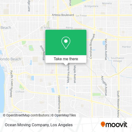 Ocean Moving Company map