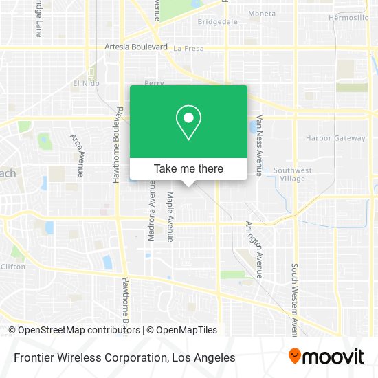 Mapa de Frontier Wireless Corporation