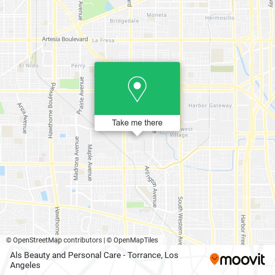 Als Beauty and Personal Care - Torrance map