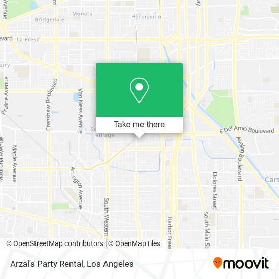 Mapa de Arzal's Party Rental