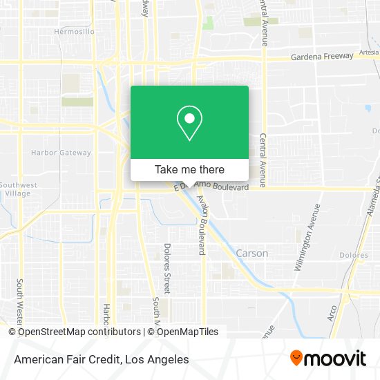 American Fair Credit map