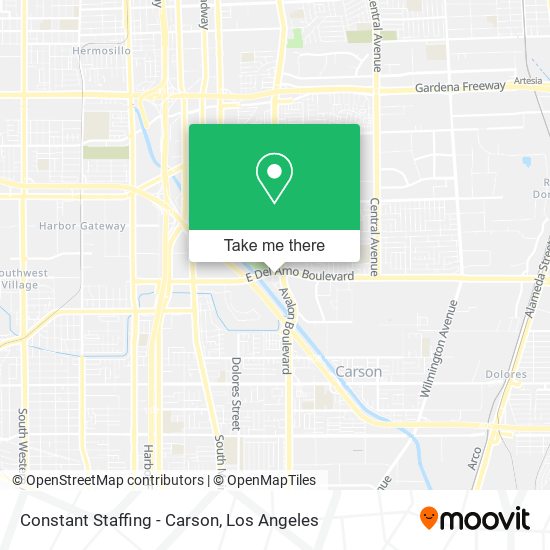 Constant Staffing - Carson map