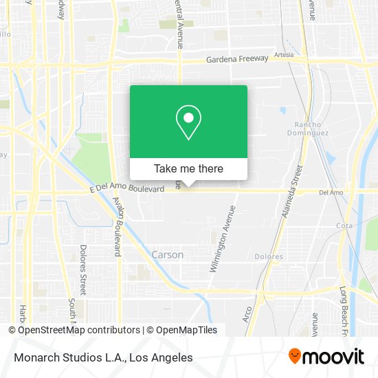 Monarch Studios L.A. map