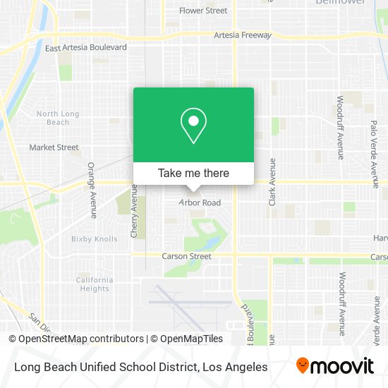 Mapa de Long Beach Unified School District