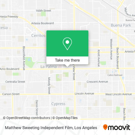 Matthew Sweeting Independent Film map