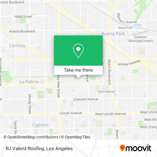 RJ Valenz Roofing map