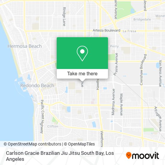 Carlson Gracie Brazilian Jiu Jitsu South Bay map