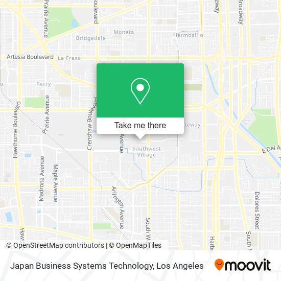 Mapa de Japan Business Systems Technology