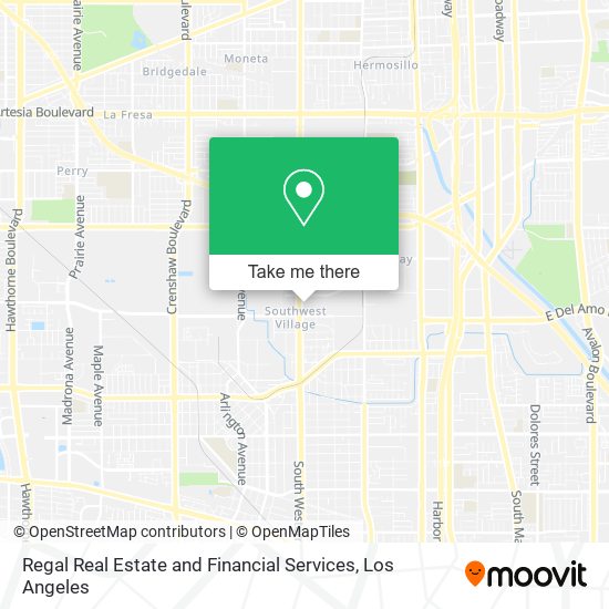 Regal Real Estate and Financial Services map