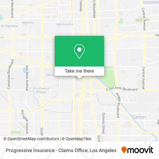 Progressive Insurance - Claims Office map