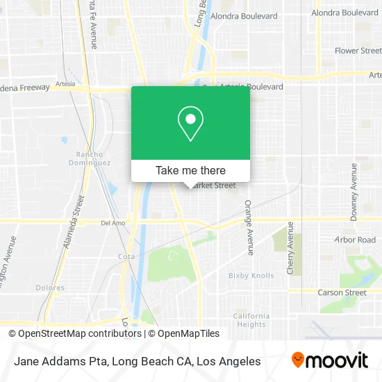 Mapa de Jane Addams Pta, Long Beach CA