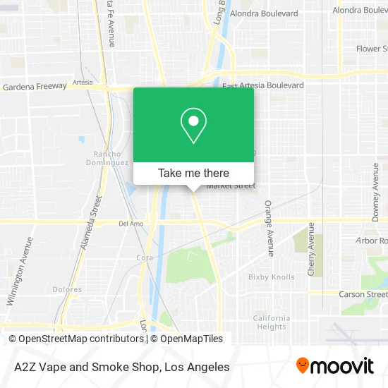 Mapa de A2Z Vape and Smoke Shop