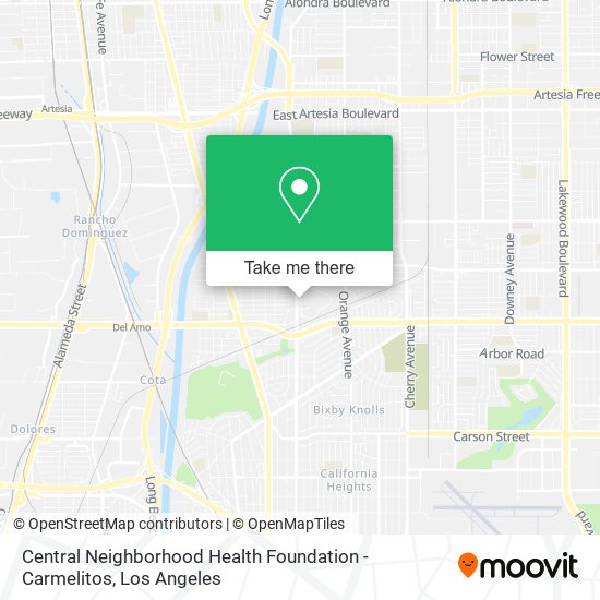 Mapa de Central Neighborhood Health Foundation - Carmelitos