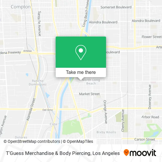 Mapa de T'Guess Merchandise & Body Piercing