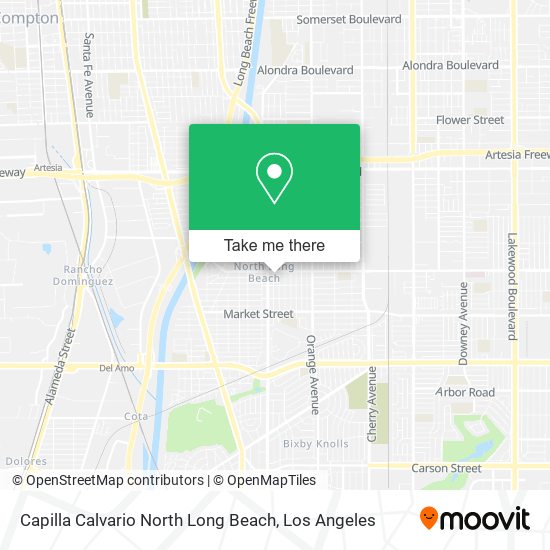 Mapa de Capilla Calvario North Long Beach