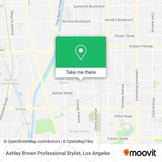 Ashley Brown Professional Stylist map