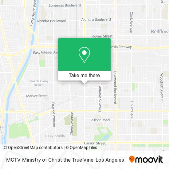 Mapa de MCTV-Ministry of Christ the True Vine