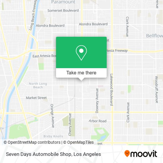 Mapa de Seven Days Automobile Shop