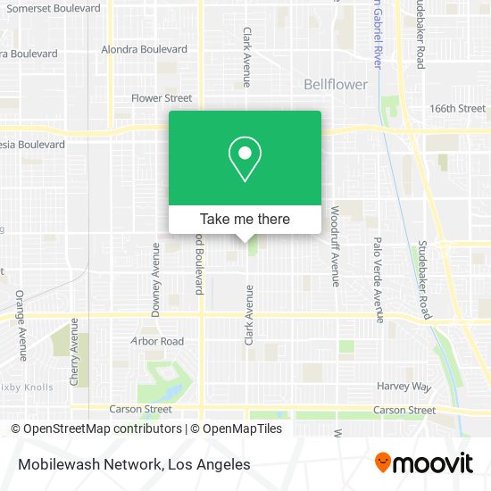 Mapa de Mobilewash Network