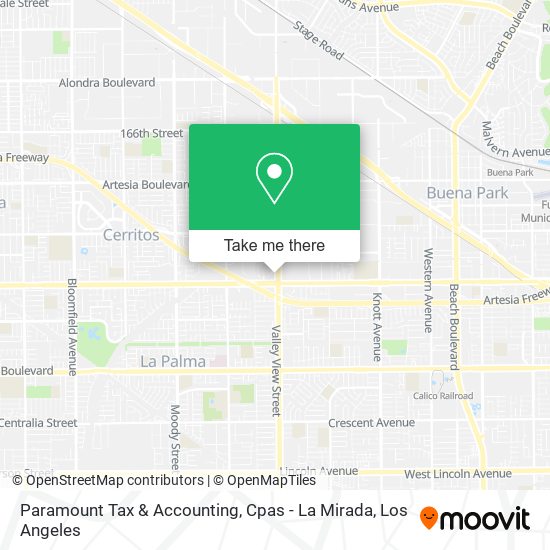 Mapa de Paramount Tax & Accounting, Cpas - La Mirada