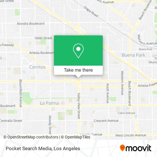 Mapa de Pocket Search Media