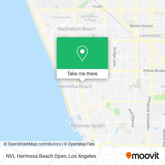 Mapa de NVL Hermosa Beach Open
