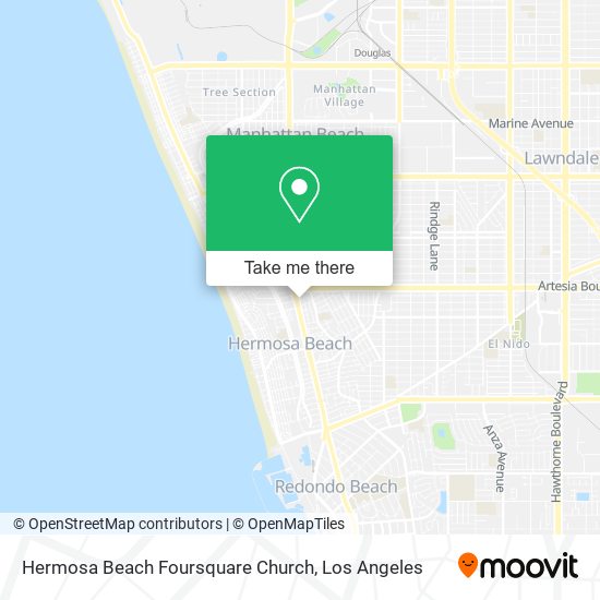 Hermosa Beach Foursquare Church map