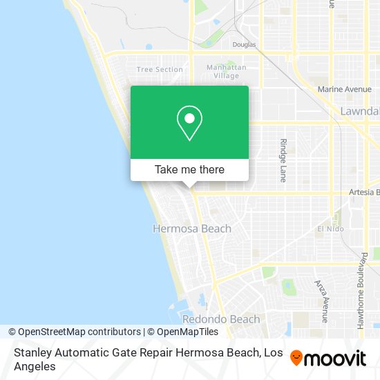 Mapa de Stanley Automatic Gate Repair Hermosa Beach