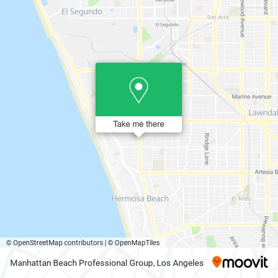 Mapa de Manhattan Beach Professional Group