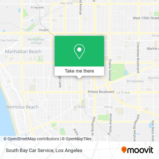 South Bay Car Service map