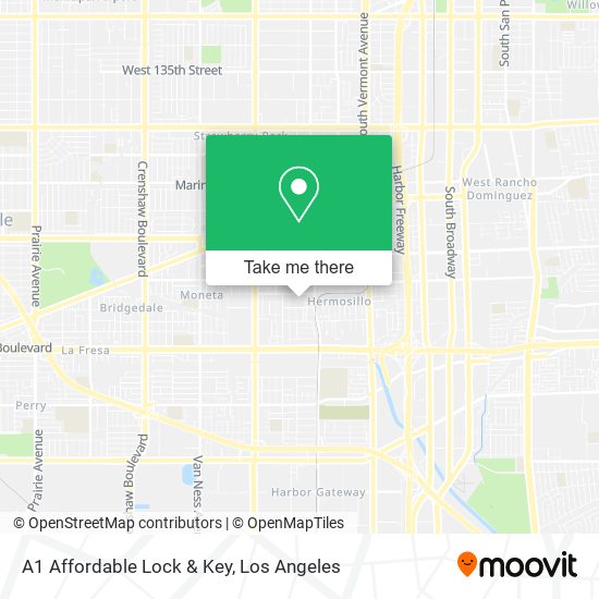 A1 Affordable Lock & Key map