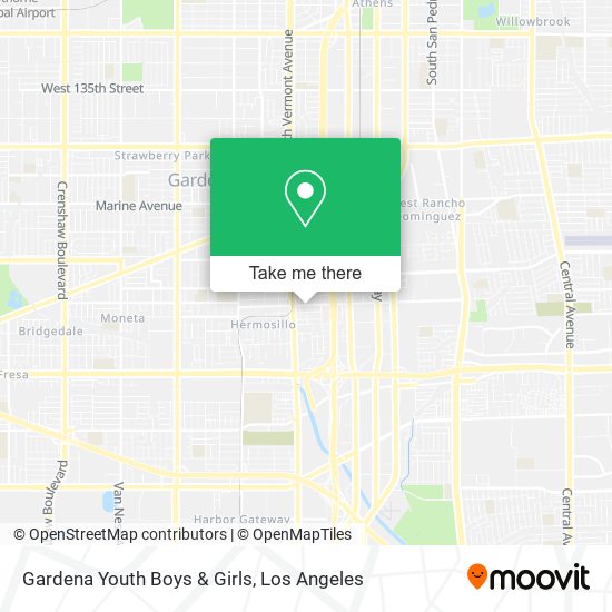 Gardena Youth Boys & Girls map