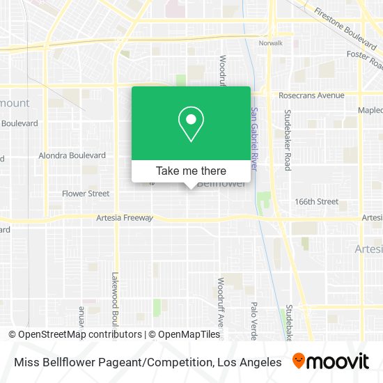 Mapa de Miss Bellflower Pageant / Competition