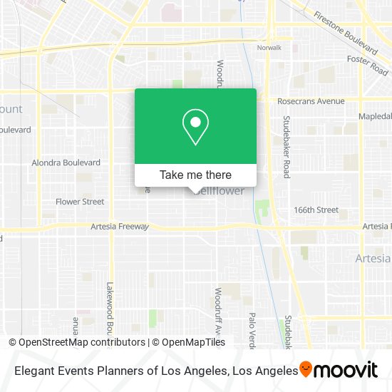 Mapa de Elegant Events Planners of Los Angeles