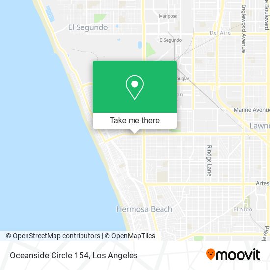 Mapa de Oceanside Circle 154