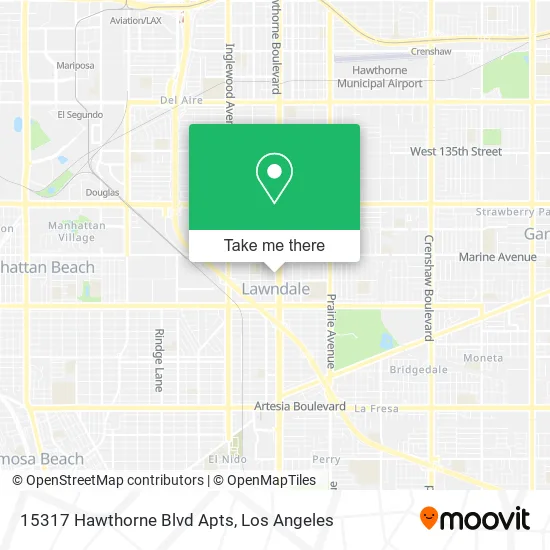 15317 Hawthorne Blvd Apts map