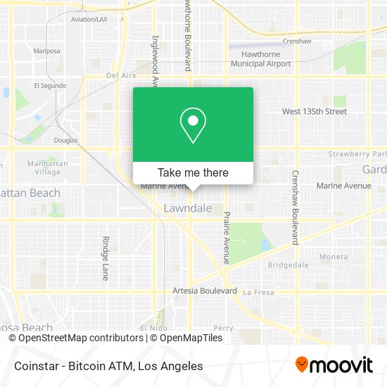 Mapa de Coinstar - Bitcoin ATM