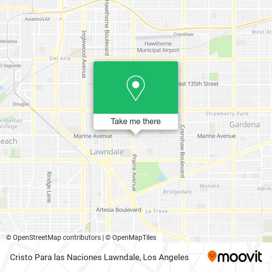 Cristo Para las Naciones Lawndale map