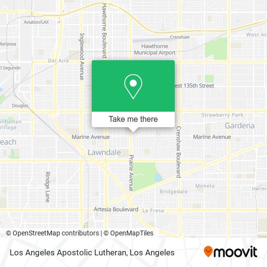 Mapa de Los Angeles Apostolic Lutheran