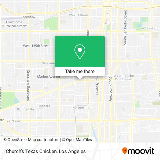Church's Texas Chicken map