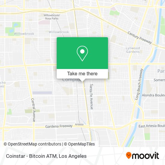 Mapa de Coinstar - Bitcoin ATM