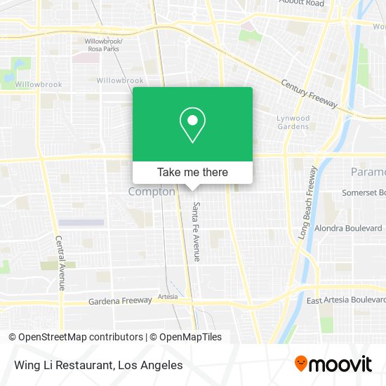 Mapa de Wing Li Restaurant