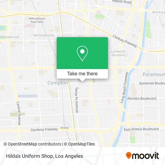 Hilda's Uniform Shop map
