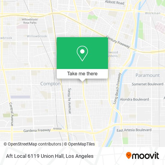 Aft Local 6119 Union Hall map